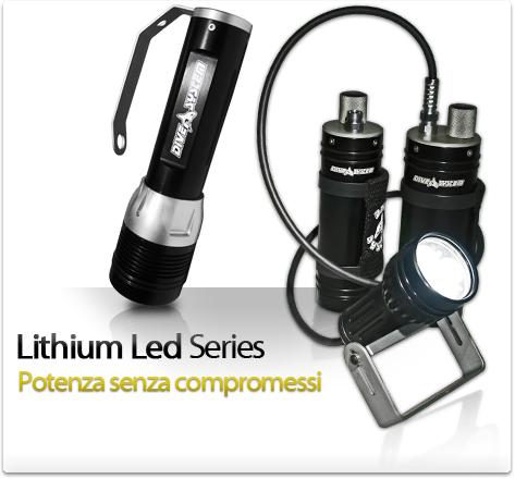 DiveSystem torch: lithium led series