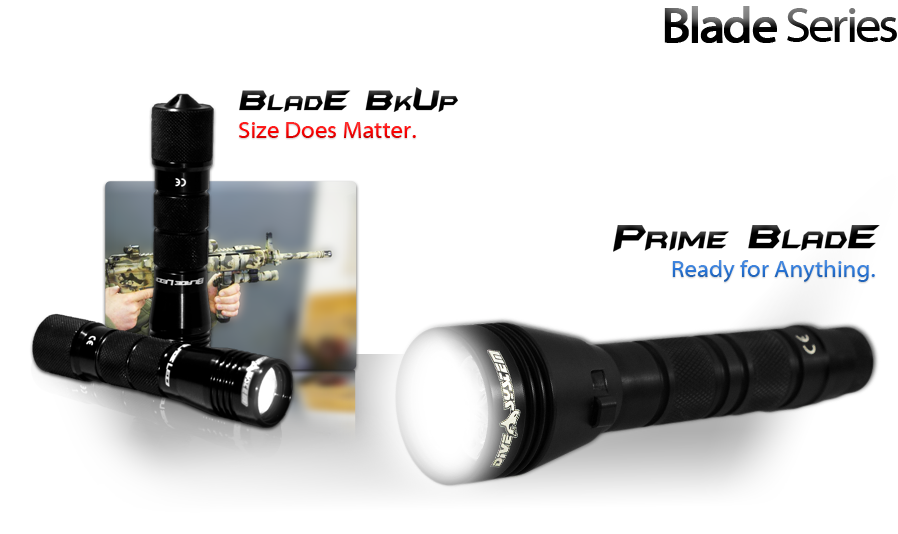DiveSystem Diving Torches: Blade Series