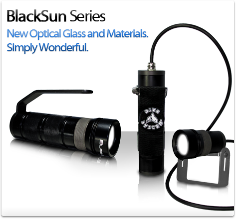 DiveSystem torch: black sun series